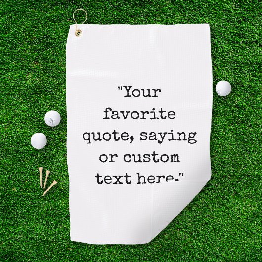 Serviette De Golf Créez votre propre devis