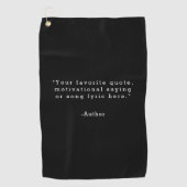 Serviette De Golf Créez votre propre devis (Devant)