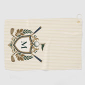 Serviette De Golf Créez Votre Propre Monogramme (Horizontal)