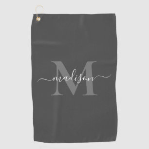 Serviette De Golf Créez votre propre monogramme personnalisé