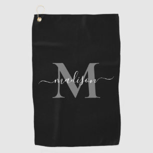 Serviette De Golf Créez votre propre monogramme personnalisé 