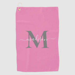 Serviette De Golf Créez votre propre monogramme personnalisé