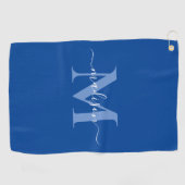Serviette De Golf Créez votre propre monogramme personnalisé (Horizontal)