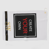 Serviette De Golf Créez votre propre - monogrammed, branded / Custom (Horizontal)