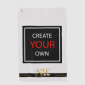 Serviette De Golf Créez votre propre - monogrammed, branded / Custom (Devant)