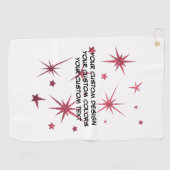 Serviette De Golf Créez votre propre personnalisation (Horizontal)