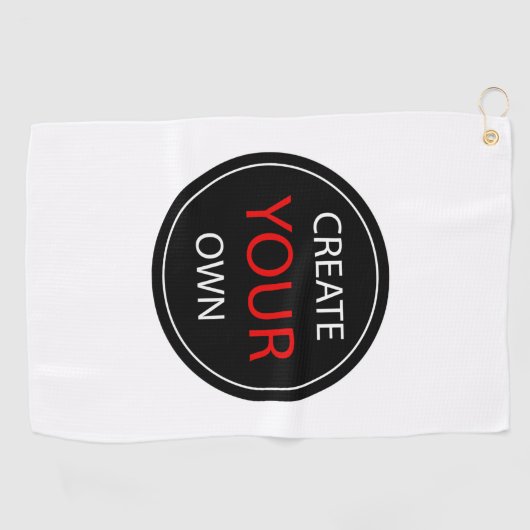 Serviette De Golf Créez votre propre personnalisation, personnalisat (Horizontal)