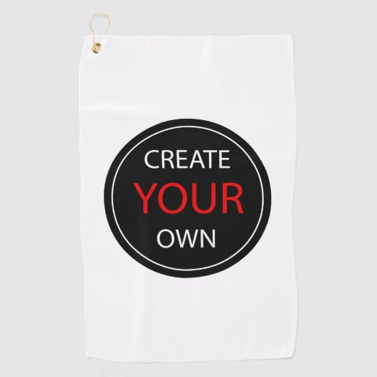 Serviette De Golf Créez votre propre personnalisation, personnalisat (Devant)