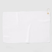 Serviette De Golf Créez votre propre personnalisation Solide Blanc (Horizontal)