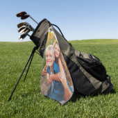 Serviette De Golf Créez votre propre photo (Vert)
