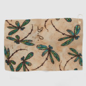 Serviette De Golf Crème rustique Flit Dragonfly (Horizontal)