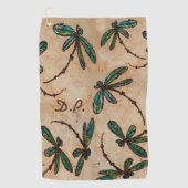 Serviette De Golf Crème rustique Flit Dragonfly (Devant)