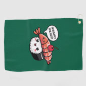 Serviette De Golf creuser le meilleur kawaii sushi (Horizontal)