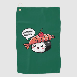 Serviette De Golf creuser le meilleur kawaii sushi