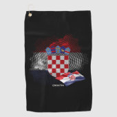 Serviette De Golf Croatia flag (Devant)