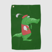 Serviette de golf Crocodile Golfer (Devant)