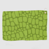 Serviette De Golf Crocodile Grandes vertes Sauvage peau d'animal mot (Horizontal)