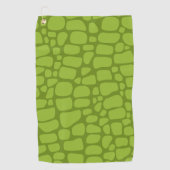 Serviette De Golf Crocodile Grandes vertes Sauvage peau d'animal mot (Devant)