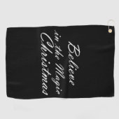 Serviette De Golf Croire à la magie de Noël (Horizontal)