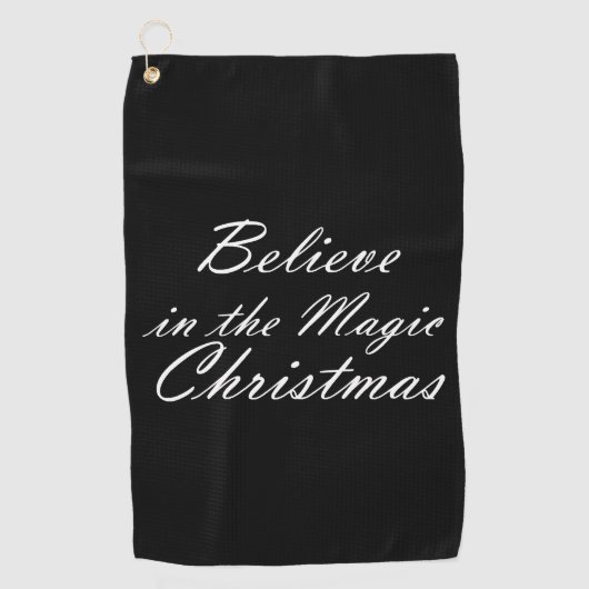 Serviette De Golf Croire à la magie de Noël (Devant)