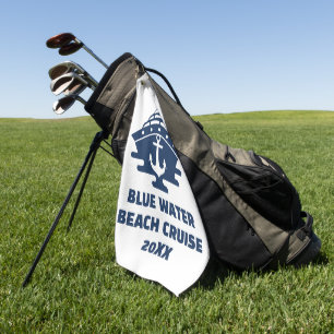 Serviette De Golf Croisière sur mesure Ancre nautique de plage