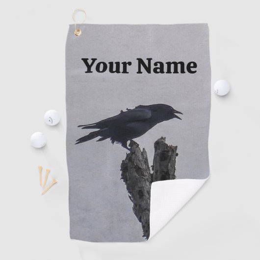 Serviette de golf Crow (En situation)