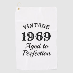 Serviette De Golf Cru âgé au cadeau jouant au golf d'anniversaire