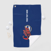 Serviette De Golf Cuba Libre Motto sur une   (En situation)