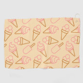 Serviette De Golf Cuisine estivale avec contours de glace (Horizontal)