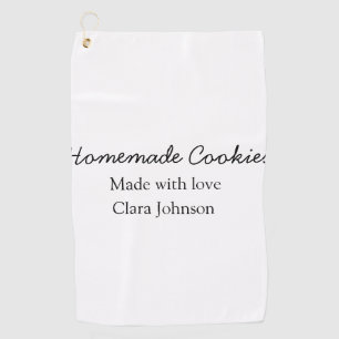 Serviette De Golf Cuisinés maison ajoutez votre texte nom personnali