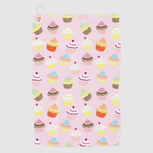 Serviette de golf Cupcake Party (Devant)