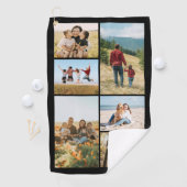 Serviette De Golf Custom 6 Photo Collage (En situation)
