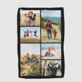 Serviette De Golf Custom 6 Photo Collage (Devant)