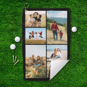 Serviette De Golf Custom 6 Photo Collage