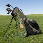 Serviette De Golf Custom camo deer golf towel (Vert)