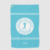 Serviette De Golf Custom Golfer Ladies Fun Pro Sports élégant (Devant)