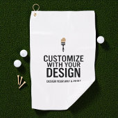 Serviette De Golf Custom Minimalist Personalized Company Branded 