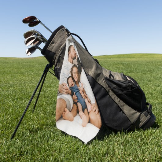 Serviette De Golf Custom Photo  (Vert)