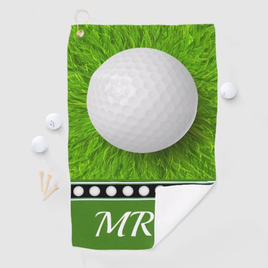 Serviette de golf customisée (En situation)