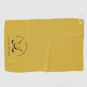 Serviette De Golf Customizable Golf Towel Featuring Text and Logo (Horizontal)