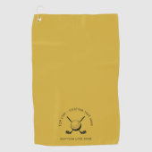 Serviette De Golf Customizable Golf Towel Featuring Text and Logo (Devant)