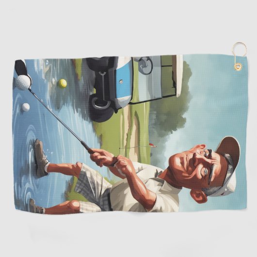 Serviette De Golf Cute (Horizontal)