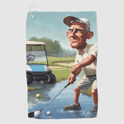 Serviette De Golf Cute (Devant)