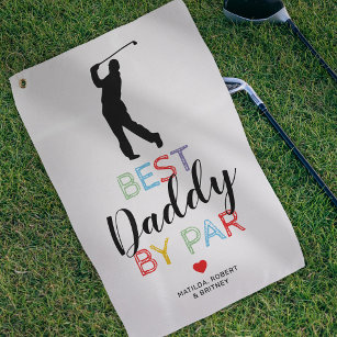 Serviette De Golf Cute Best Daddy By Par Golf Towne