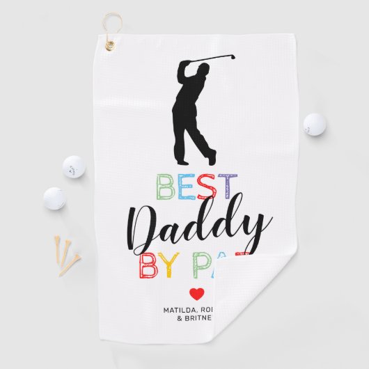 Serviette De Golf Cute Best Daddy By Par Golf Towne (En situation)