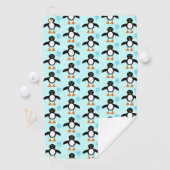Serviette De Golf Cute Blue Baby Boy Penguin Golf Serviette (En situation)