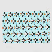 Serviette De Golf Cute Blue Baby Boy Penguin Golf Serviette (Horizontal)