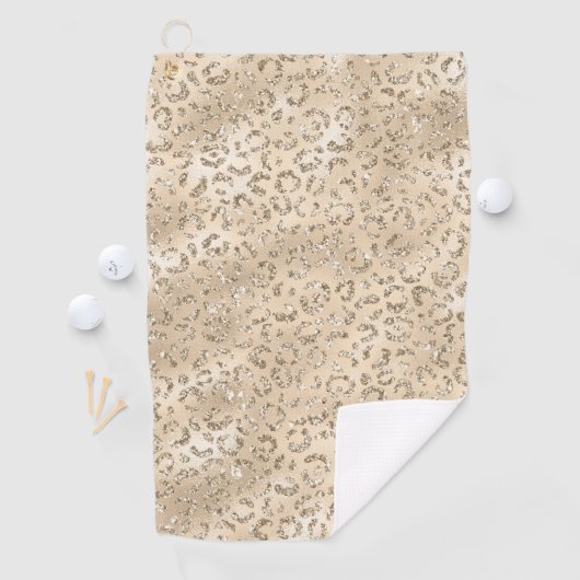 Serviette De Golf Cute brun Cheetah Leopard Motif d'impression (En situation)