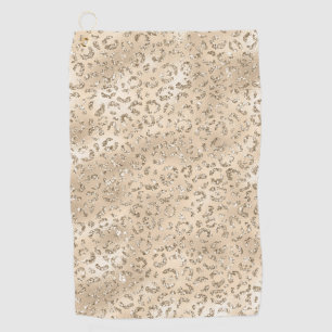 Serviette De Golf Cute brun Cheetah Leopard Motif d'impression