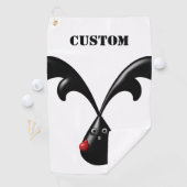 Serviette De Golf Cute Bunny Boxer Lapin (En situation)